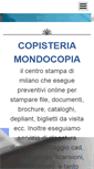 Mobile Screenshot of copisteriamondocopia.it